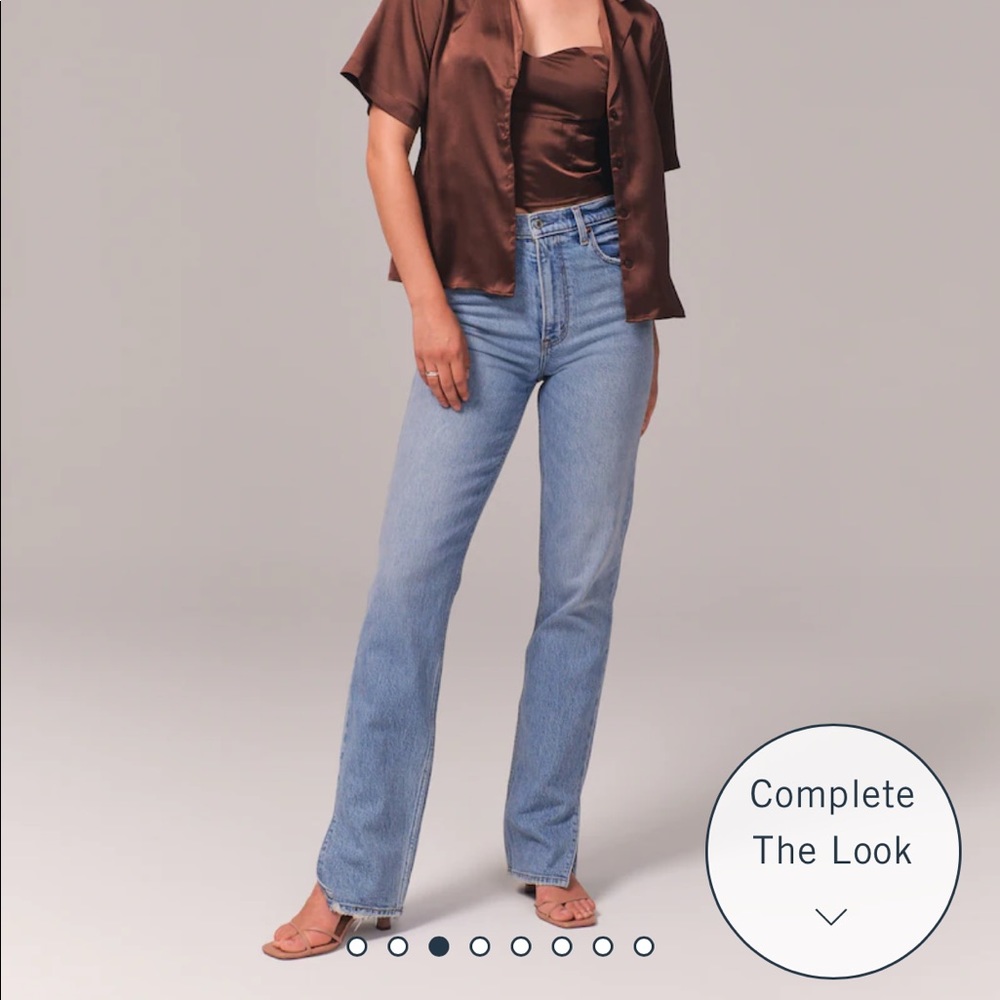 Abercrombie Ultra High Rise 90s Straight Jean